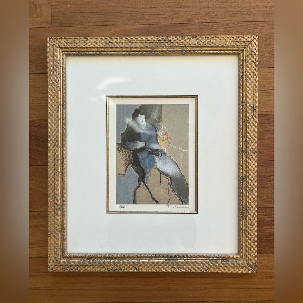 Itzchak Tarkay Solitude - Natasha Suite Serigraph Hand-Signed & Numbered 125/400